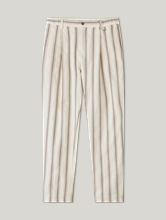 Bild von Leinenhose mit Streifen