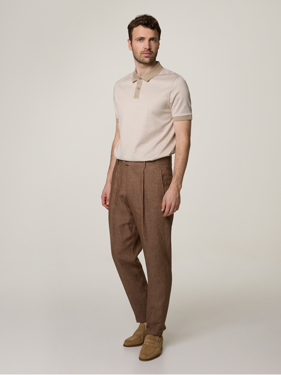 Bild von Hose aus Leinen L-PEET-PLEAT