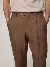 Bild von Hose aus Leinen L-PEET-PLEAT