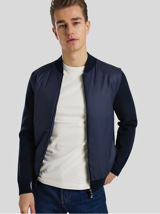 Bild von Blouson aus Material-Mix UPRIAM