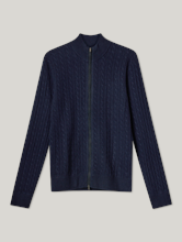 Bild von Strickjacke mit Zopfmuster