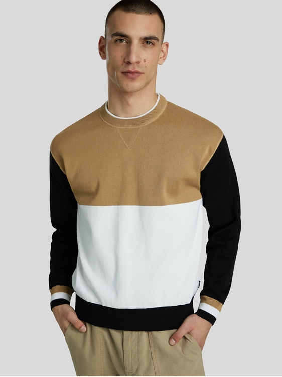 Image sur Pullover rayures en bloc