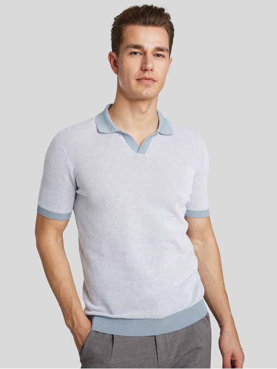 Image sur Polo coton piqué grain de riz