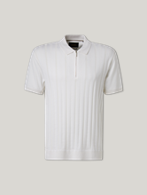 Bild von Poloshirt mit Zopfmuster