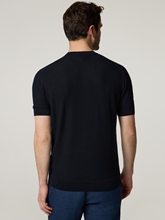 Image sur T-shirt tricoté en soie JERRY