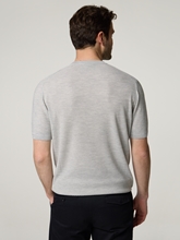 Image sur T-shirt tricoté en soie