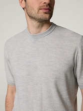 Image sur T-shirt tricoté en soie