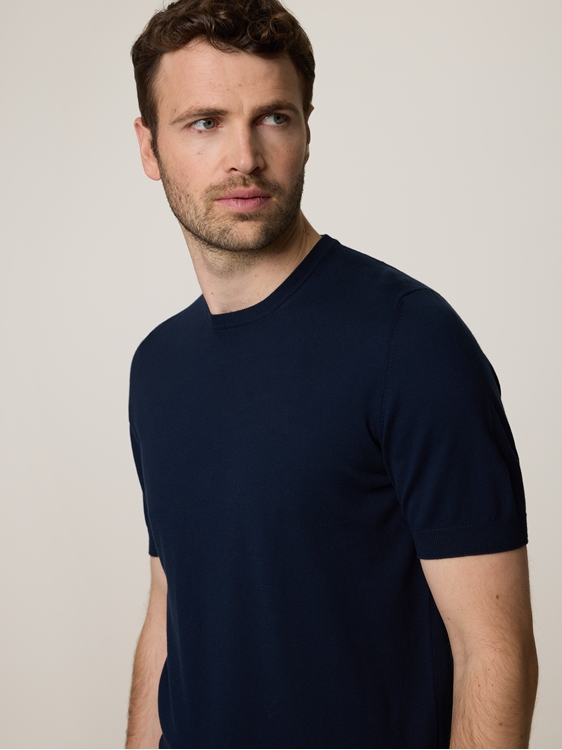 Image sur T-shirt tricoté en coton