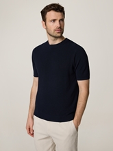 Image sur T-shirt tricoté en coton