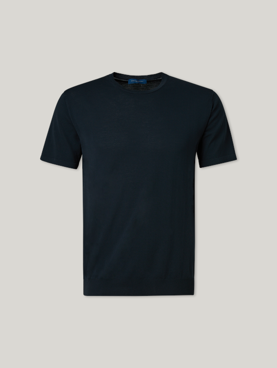 Image sur T-shirt tricoté en coton