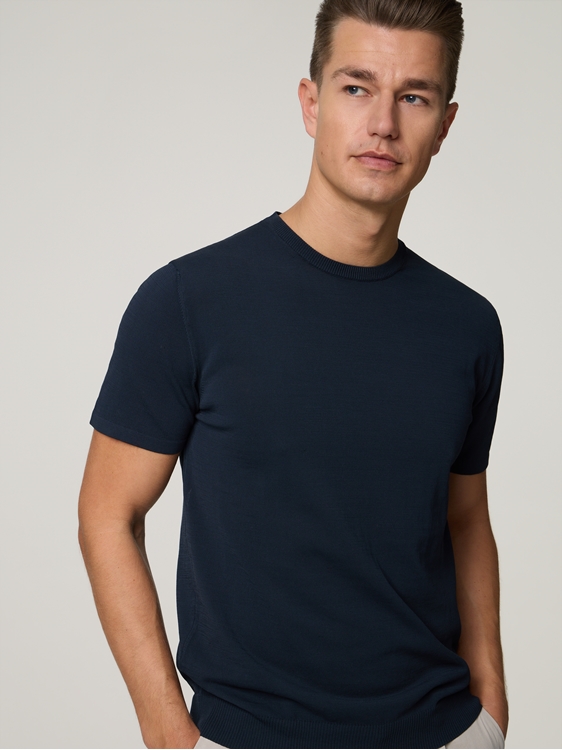 Image sur T-shirt tricoté en coton