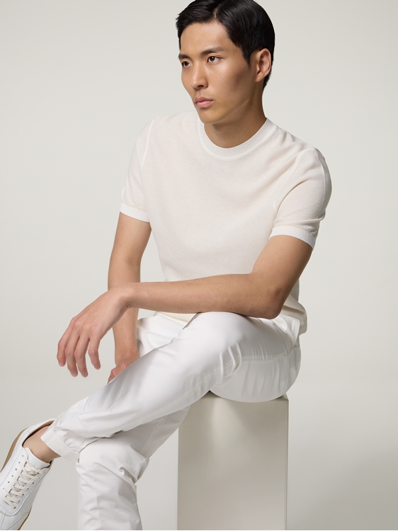 Image sur T-shirt en maille, régulière fit