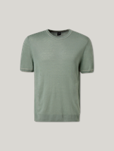 Bild von Strickshirt mit Leinen