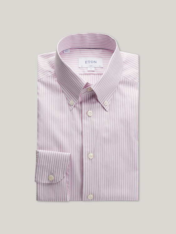 Bild von Hemd mit Streifen im Slim Fit