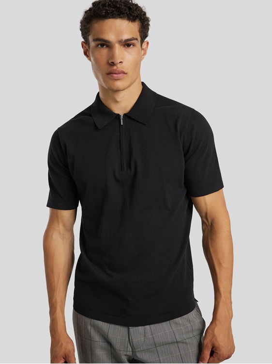 Bild von Polo-Shirt mit Zip