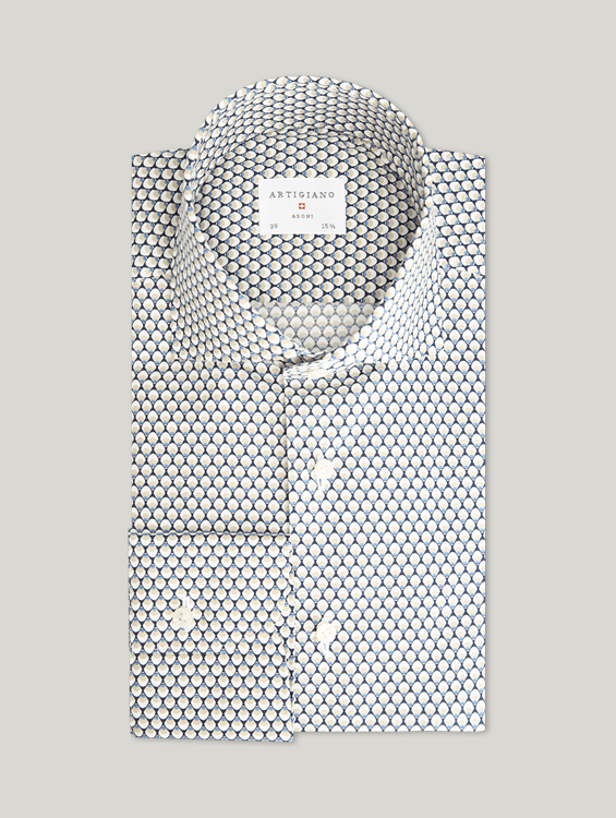 Image sur Chemise imprimé oeil de paon