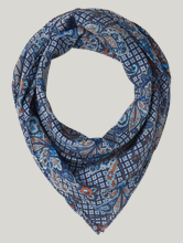 Bild von Nickituch mit Paisley-Print