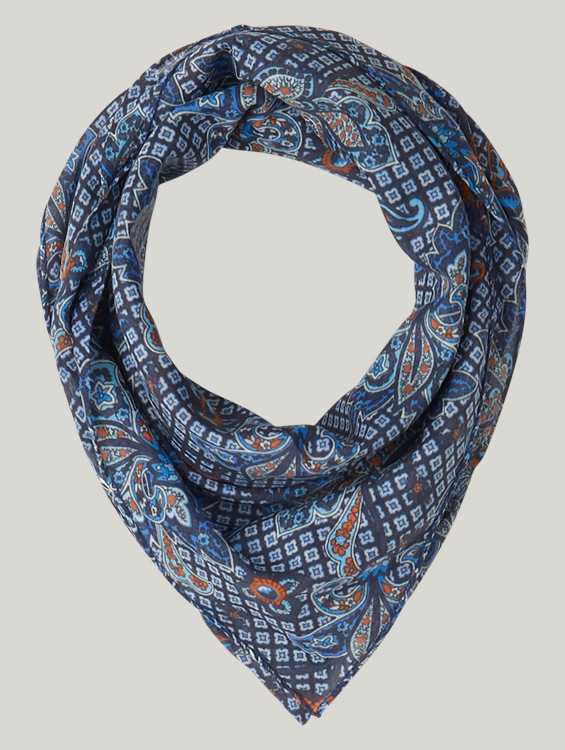 Bild von Nickituch mit Paisley-Print