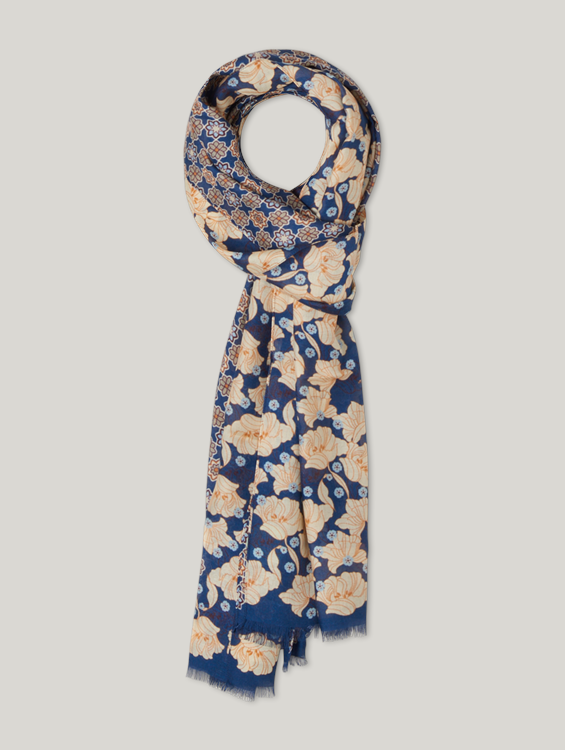 Bild von Schal mit Blumenprint