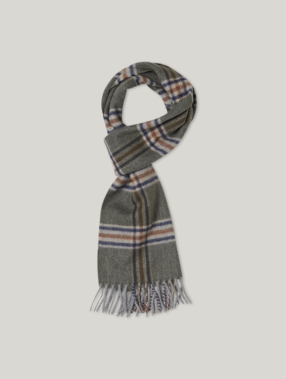 Image sur Echharpe olive à carreaux