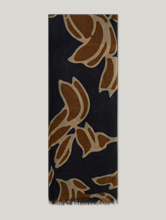 Image sur Écharpe en laine à franges