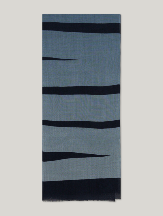 Bild von Schal mit Blockstreifen