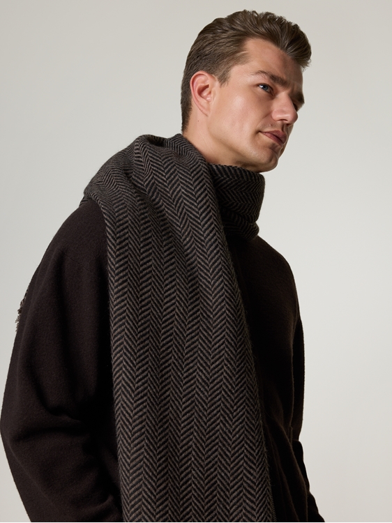 Image sur Troyer avec cachemire