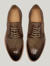 Image sur Chaussures Derby avec pièces de textil