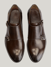 Image sur Double Monk en cuir de veau