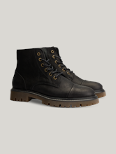 Bild von Schnürstiefel mit Reißverschluss