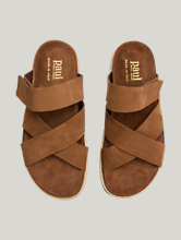 Bild von Sandalen aus Veloursleder