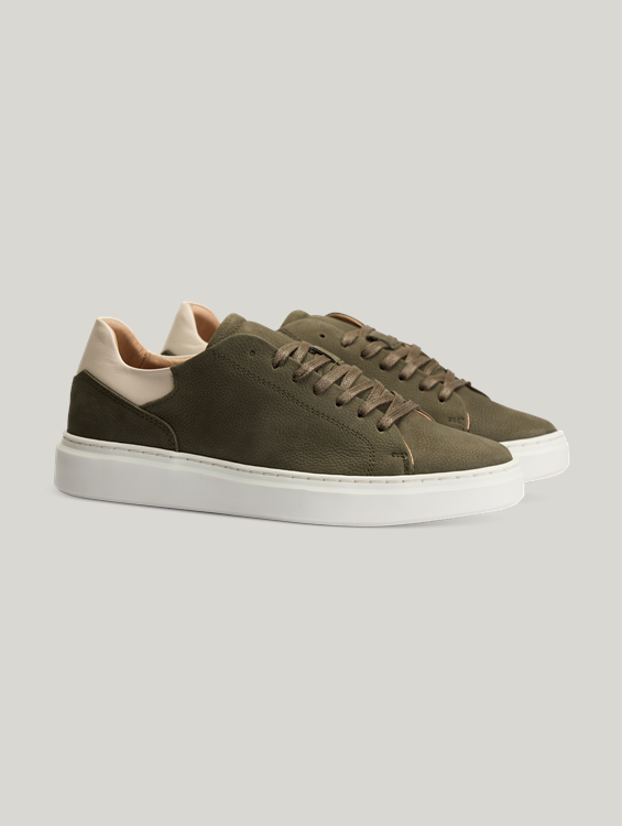Image sur SNEAKER NUBUK OLIVE