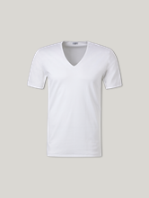 Bild von T-Shirt mit V-Ausschnitt SEA ISLAND