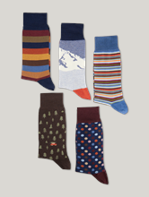 Bild von Socken gemustert im 5er-Pack