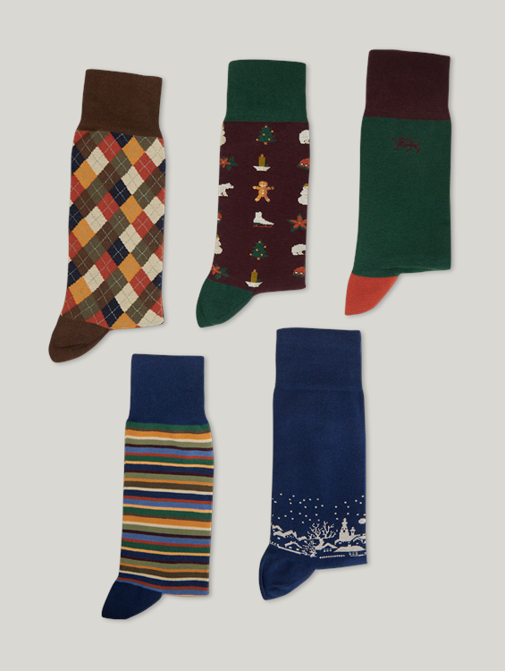 Image sur Ensembe de 5 paires de chaussettes