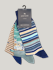 Bild von SOCKEN 3PACK BLAU-BEIGE