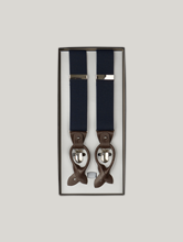 Image sur Bretelles avec empiècements en cuir