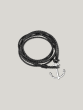 Bild von Lederarmband mit Anker 140 YEARS COLLECTION