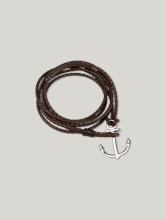 Bild von Lederarmband mit Anker 140 YEARS COLLECTION