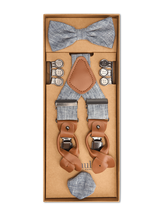 Lavendel Hosenträger-Set Mit Fliege – Pastell Lila Für Hochzeit & Abschlussball