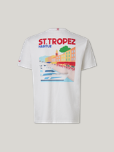 Image sur T-shirt en coton POSTCARD