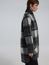Image sur Manteau laine à carreaux