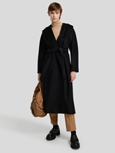 Bild von Wollmantel mit Kapuze