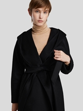 Bild von Wollmantel mit Kapuze