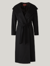 Bild von Wollmantel mit Kapuze