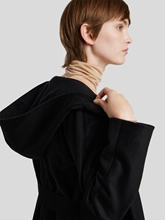 Bild von Wollmantel mit Kapuze