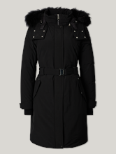 Bild von Daunenmantel mit Gürtel