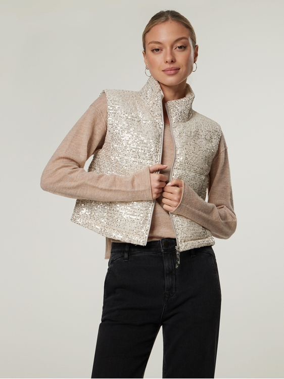 Bild von Steppweste mit Pailletten