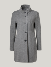 Bild von Wollmantel mit Stehkragen