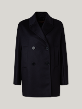 Bild von Doppelreihiger Mantel aus Wolle